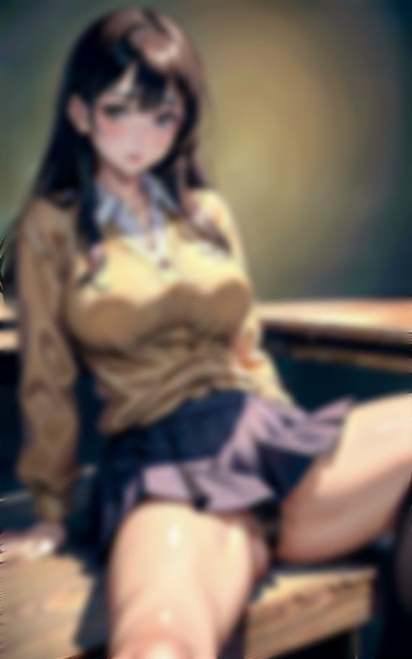 サンプル画像2:放課後に教室に呼び出されたら爆乳美女が待っていた「まだ帰らないの？」とJK誘惑(レッドドラゴン企画) [d_324728]