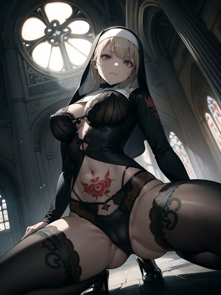 サンプル画像2:ゴシック修道女＆入墨少女（2023-11）(SuiginToxic) [d_324836]