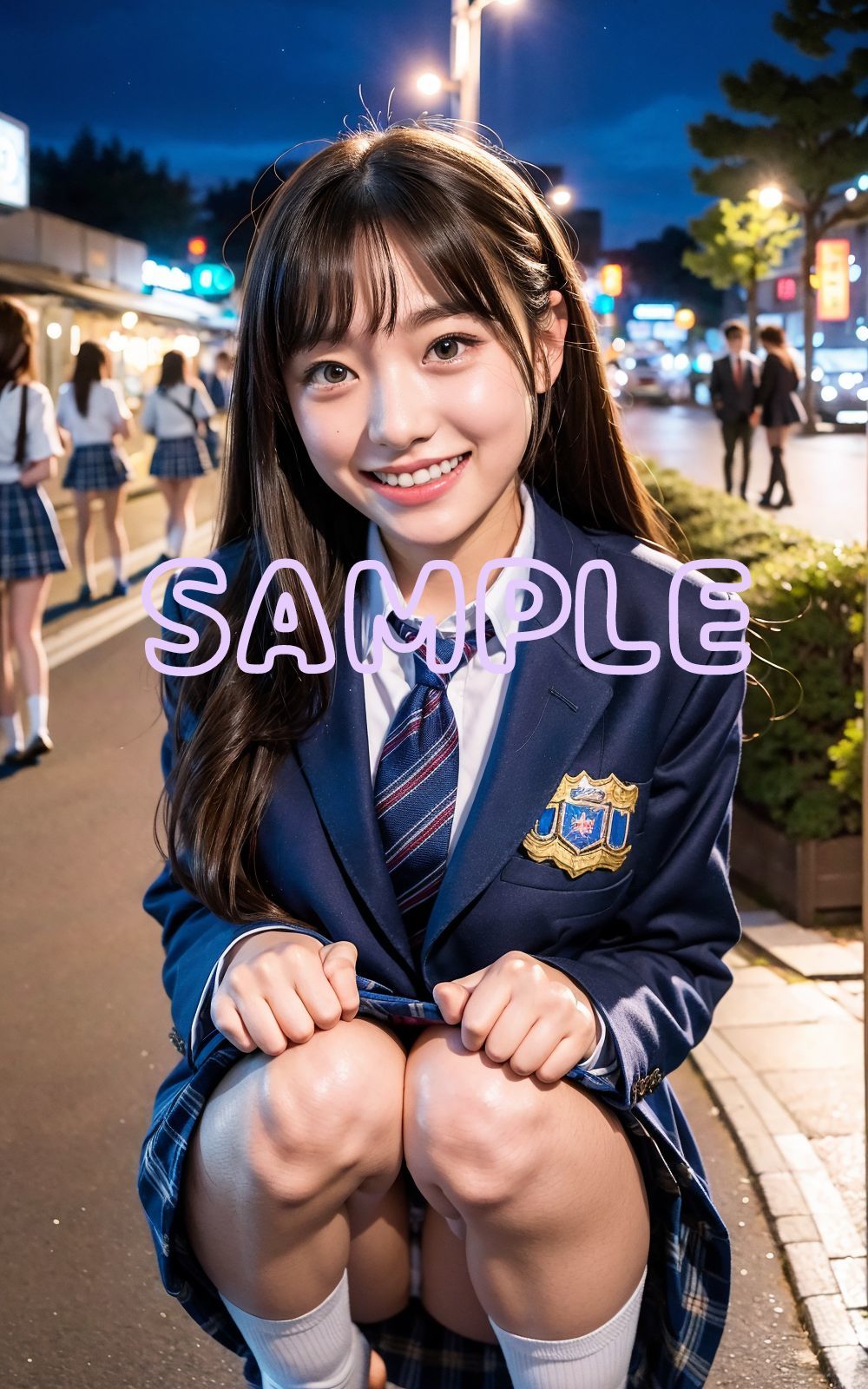 サンプル画像5:「突然すみません、おまんちょ見せてもらってもいいですか？」深夜の全裸JK撮影会(ふわふわ) [d_324839]