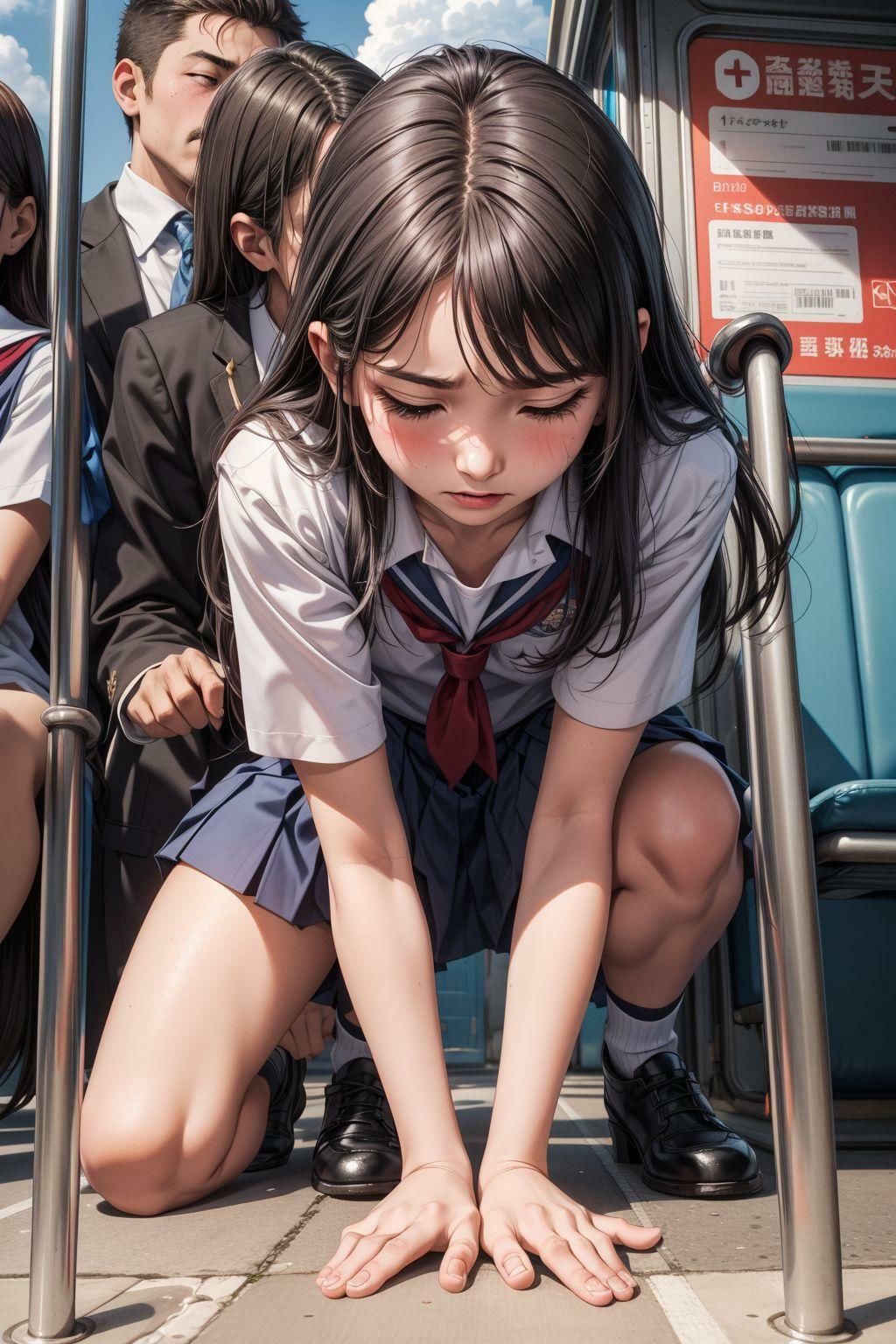 サンプル画像3:痴●電車嫌なのに(エクスタシーオデッセイ) [d_324856]