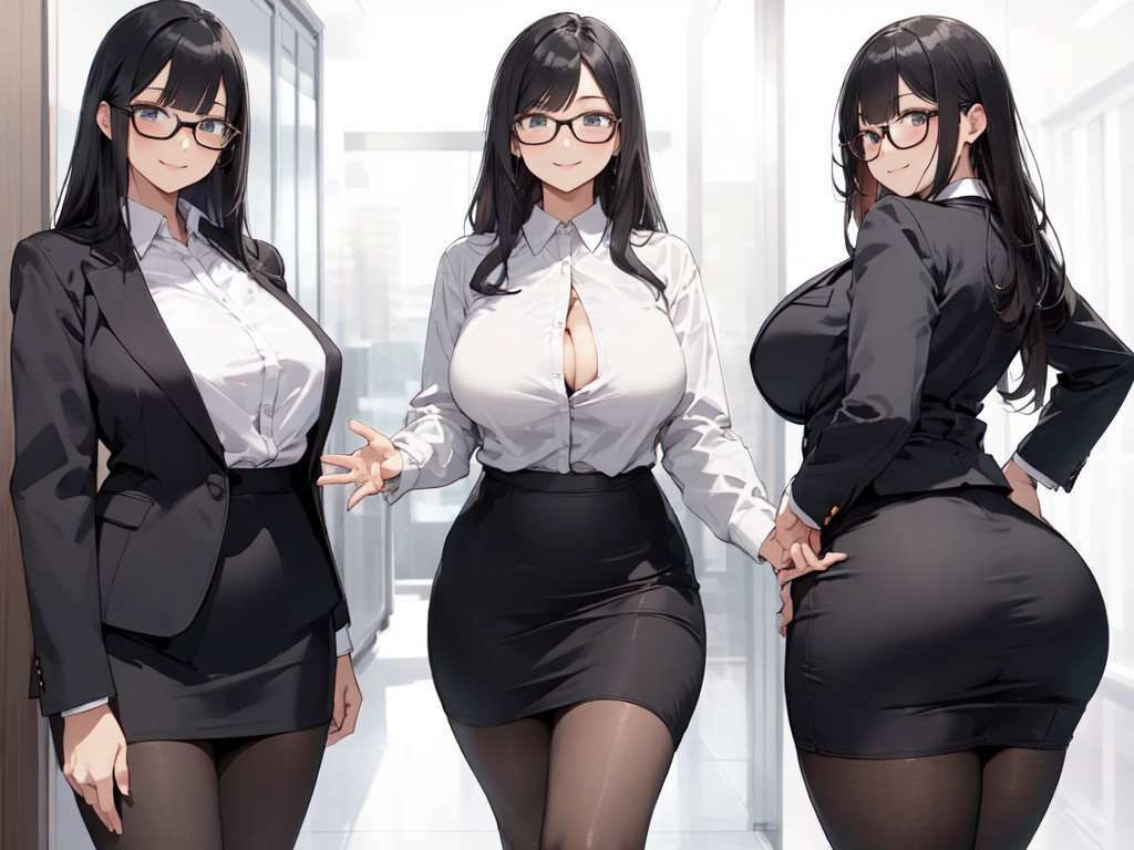 サンプル画像3:【総枚数279枚】眼鏡×黒タイツ×OL詰め合わせコレクション【うごイラ4枚付】(満点星) [d_324886]