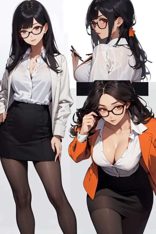 サンプル画像5:【総枚数279枚】眼鏡×黒タイツ×OL詰め合わせコレクション【うごイラ4枚付】(満点星) [d_324886]