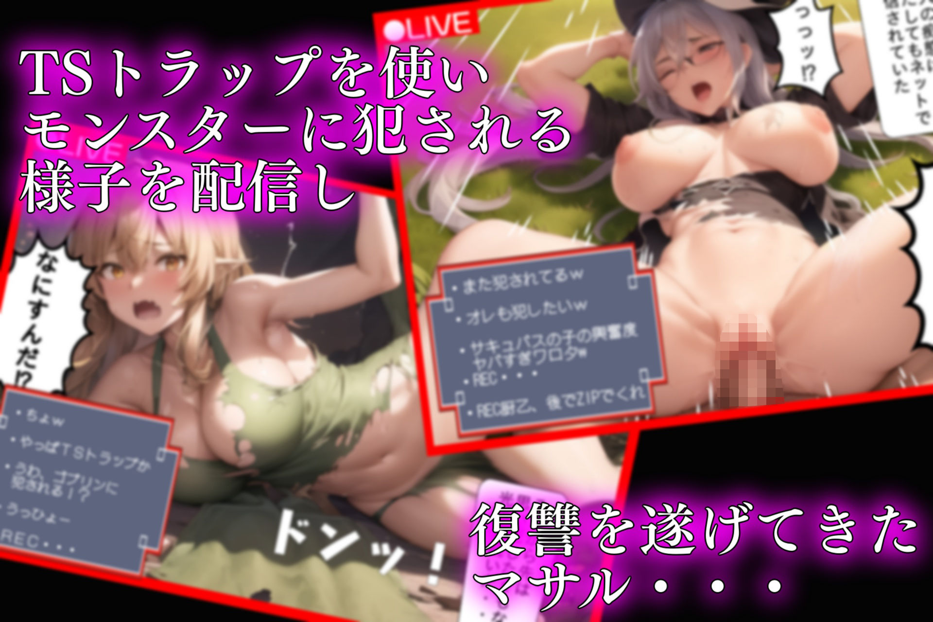 サンプル画像1:追放されたパーティにTSトラップで復讐配信2(AIでも愛はある) [d_324888]