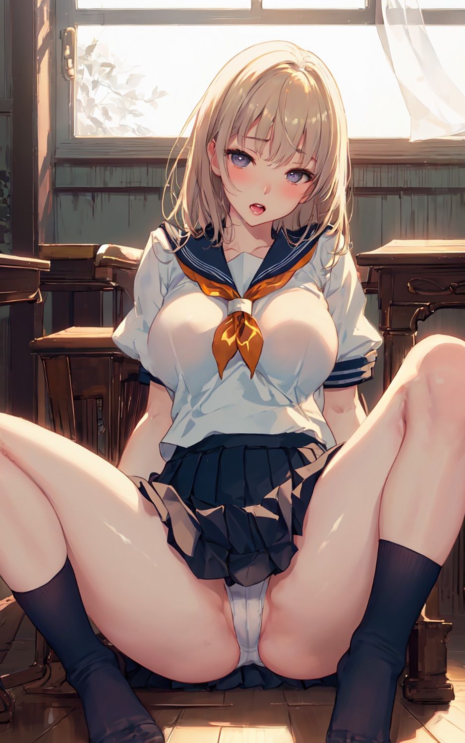 サンプル画像1:M字開脚×制服(Cista) [d_324945]