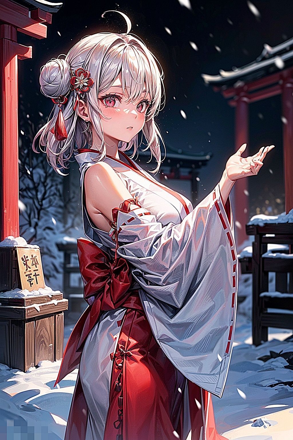 サンプル画像1:巫女がやさしくしてあげる(ピクセル詩人) [d_324974]