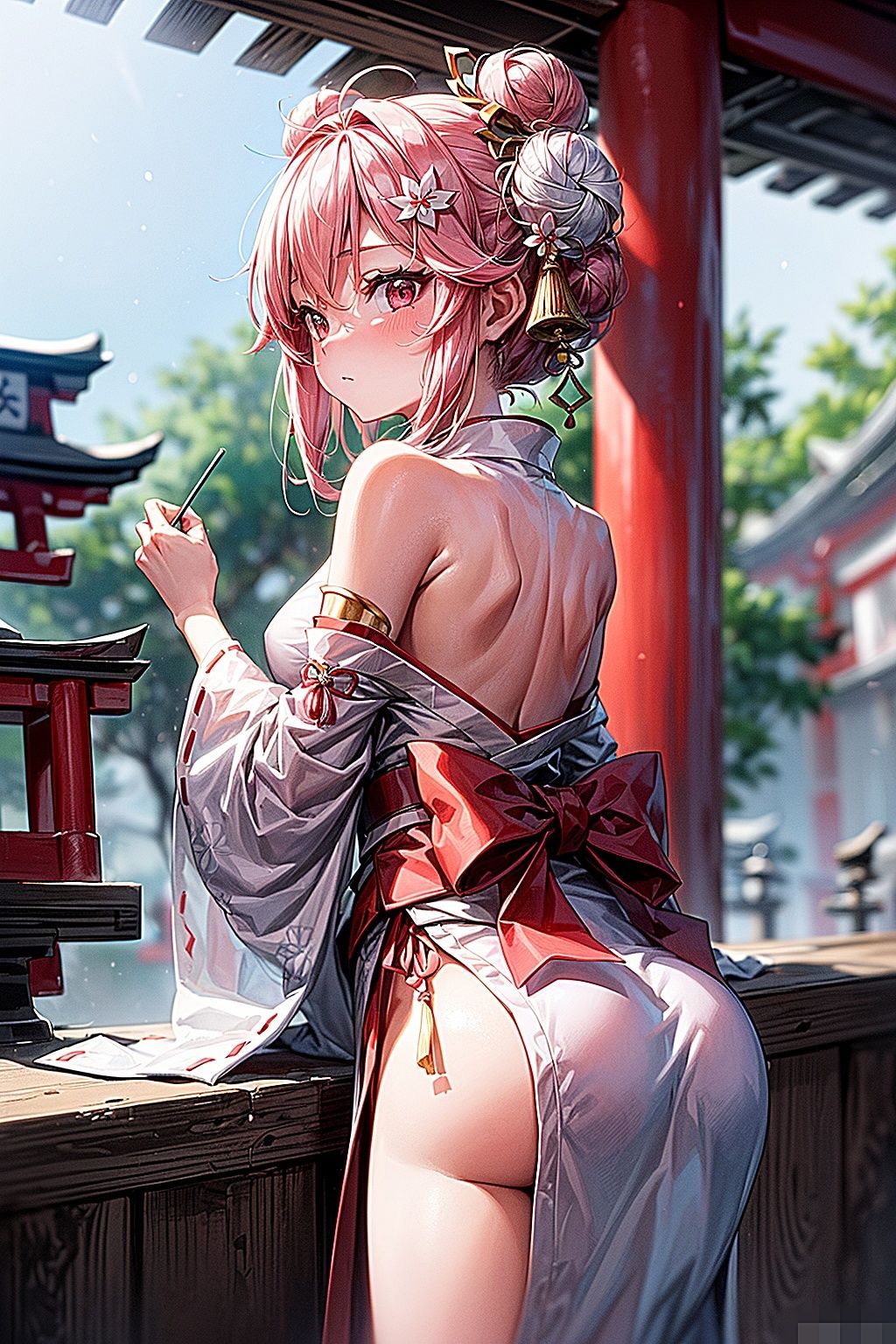 サンプル画像3:巫女がやさしくしてあげる(ピクセル詩人) [d_324974]