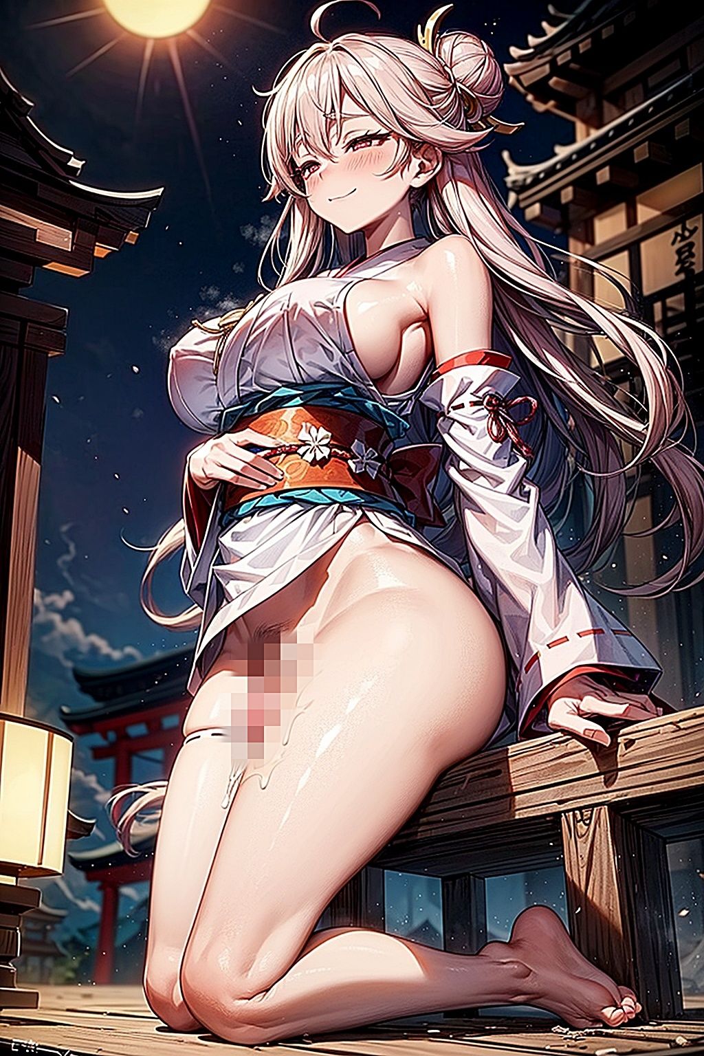 サンプル画像5:巫女がやさしくしてあげる(ピクセル詩人) [d_324974]