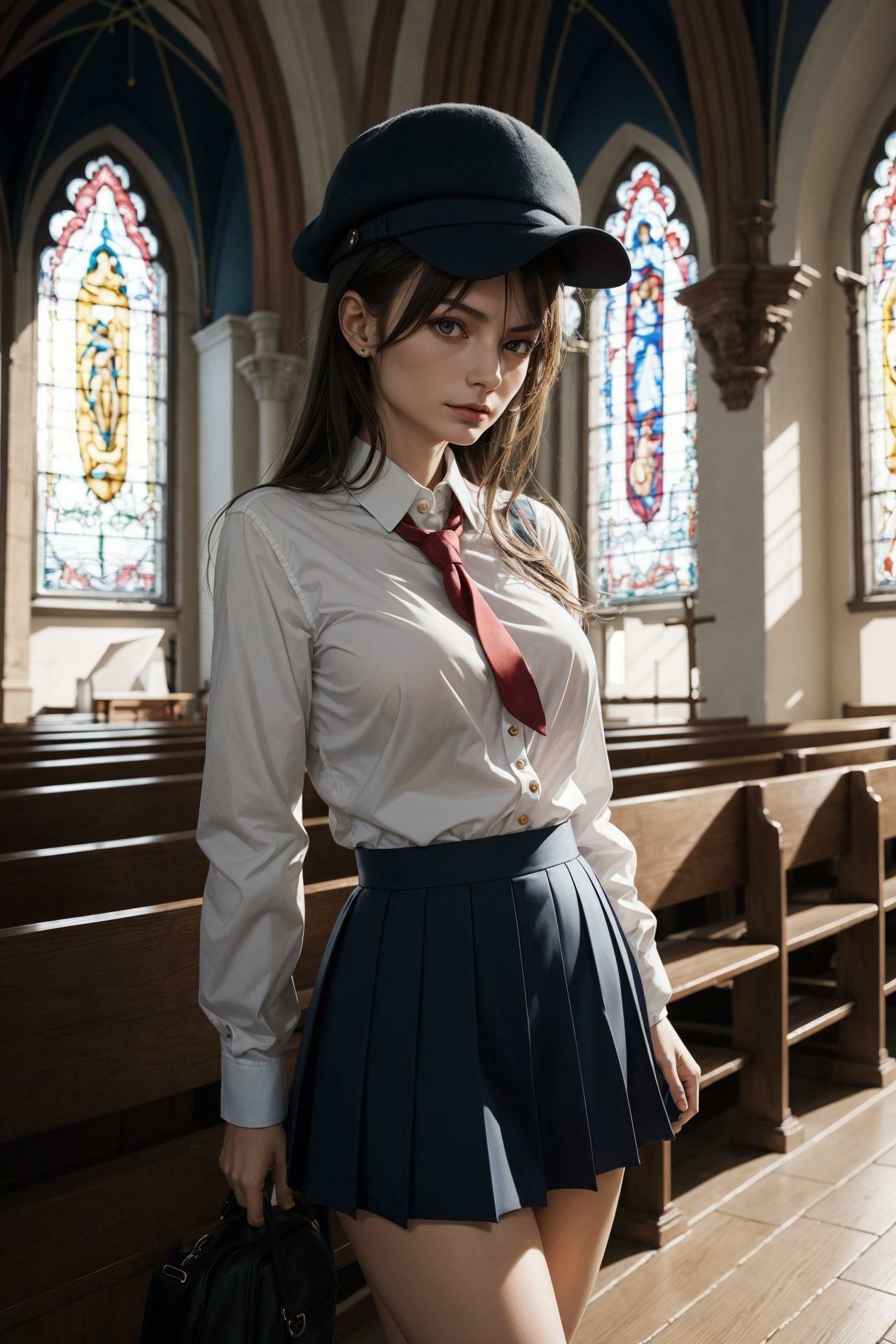 サンプル画像6:制服美少女ターゲット(深紅の誘惑) [d_325035]