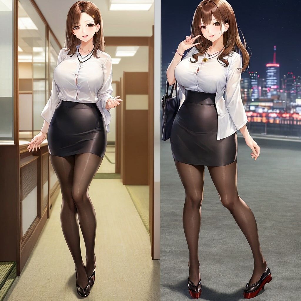 サンプル画像1:巨乳とパンストのコラボ(KD出版) [d_325115]