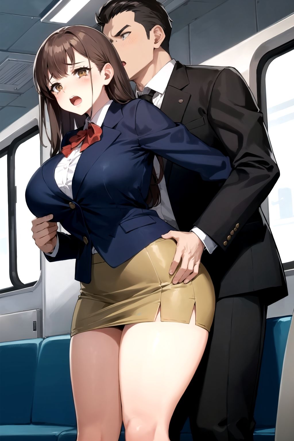 サンプル画像1:幻の電車〜ハメられた女性たち〜(aiサンブラック) [d_325117]