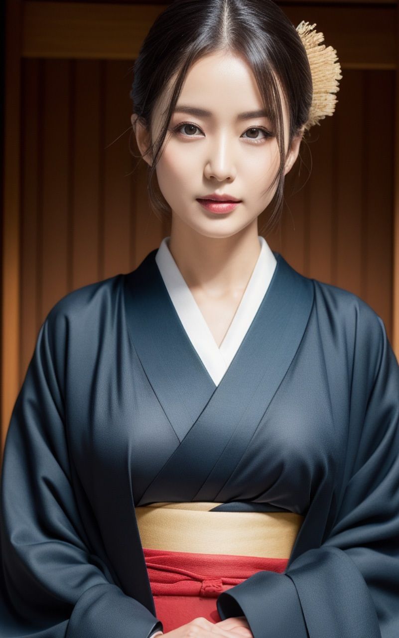 サンプル画像1:丸出し KIMONO GIRL(Cyber Glow 凛) [d_325153]