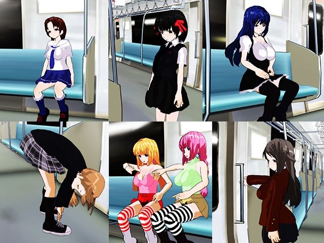 サンプル画像2:電車の中で盗撮してみました(まいろりん) [d_325157]