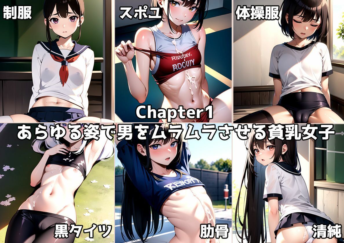 サンプル画像5:大量の精液をぶっかけて貧乳女子に栄養補給してあげた話(kawaii創造) [d_325212]