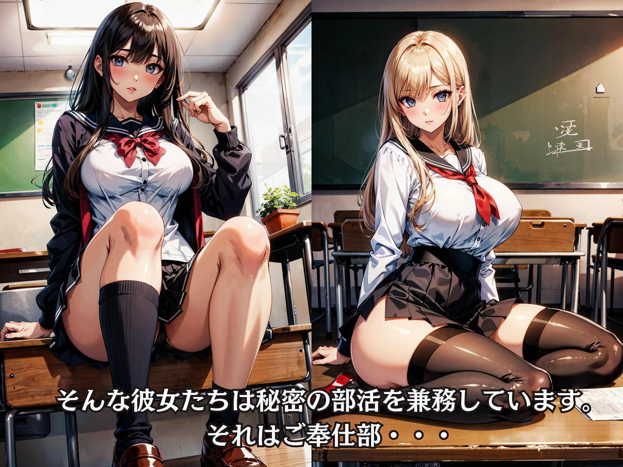 サンプル画像3:性処理ご奉仕部のJKたちの日常〜生徒会は学校中の肉便器(okita) [d_325220]