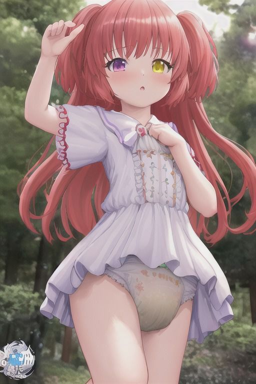 サンプル画像1:AIおむつイラスト12-1(金色狐) [d_325221]