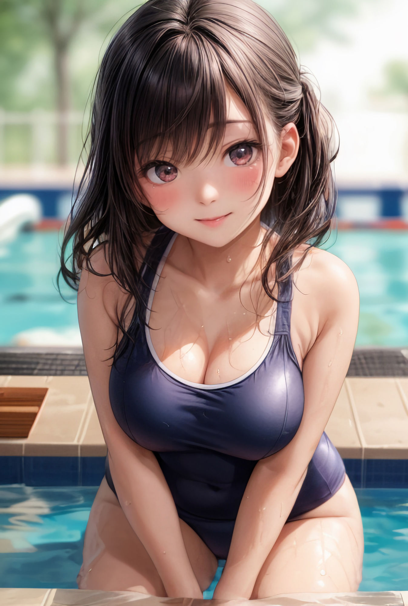 サンプル画像2:溶けるスク水〜徐々に露わになる裸体〜(美少女コレクション) [d_325229]