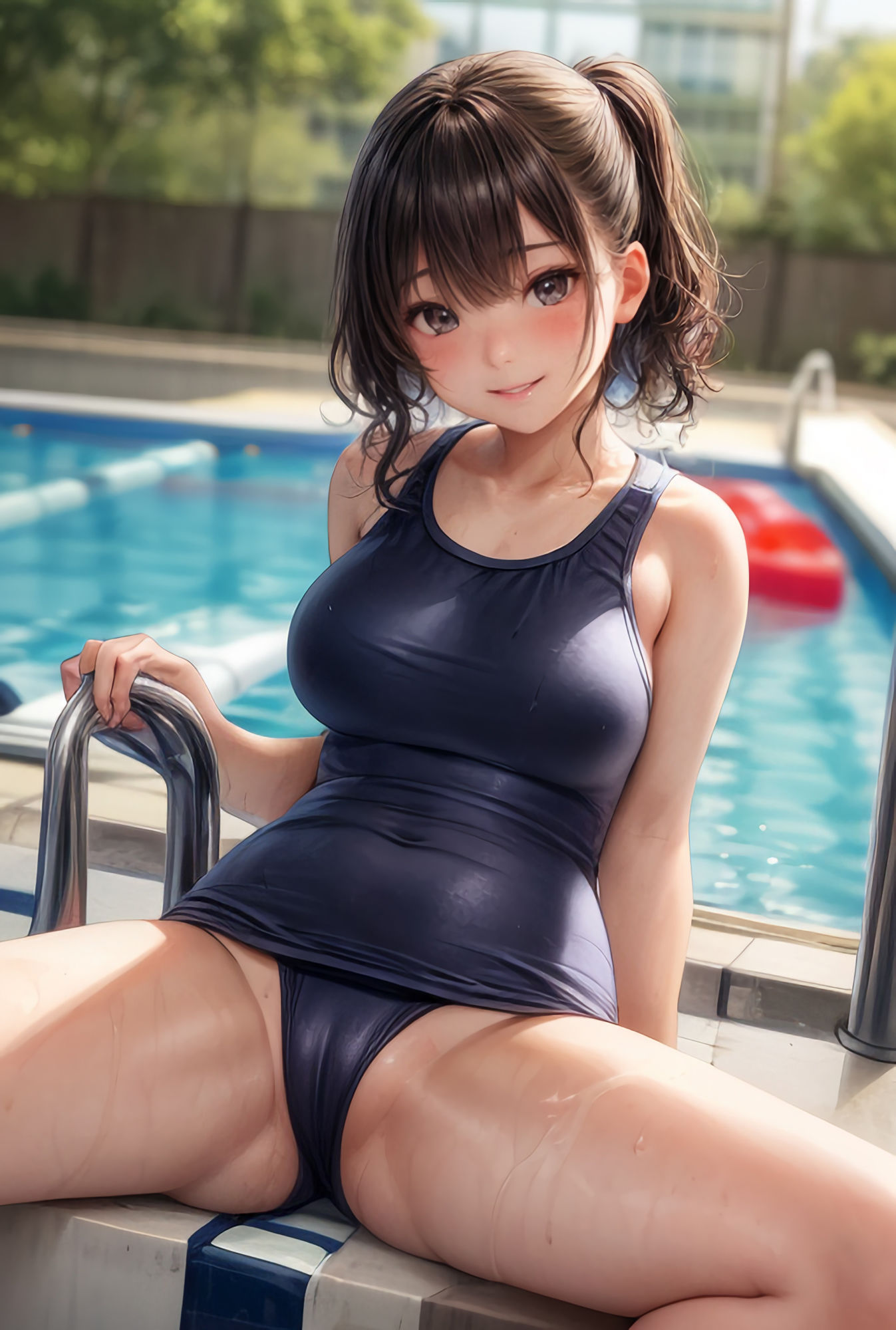 サンプル画像3:溶けるスク水〜徐々に露わになる裸体〜(美少女コレクション) [d_325229]