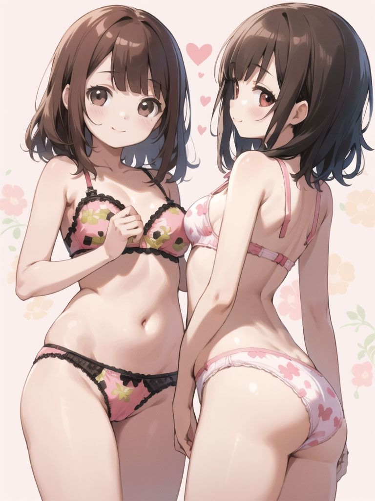 サンプル画像4:下着 少女 AIイラスト集(AI Fairy) [d_325312]