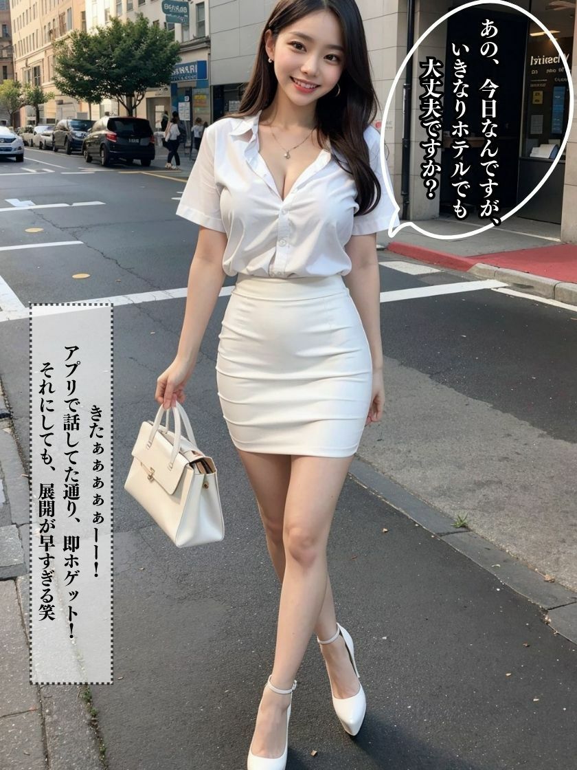サンプル画像4:新人OLからの誘惑 アプリで即ホデート(AIベル) [d_325324]