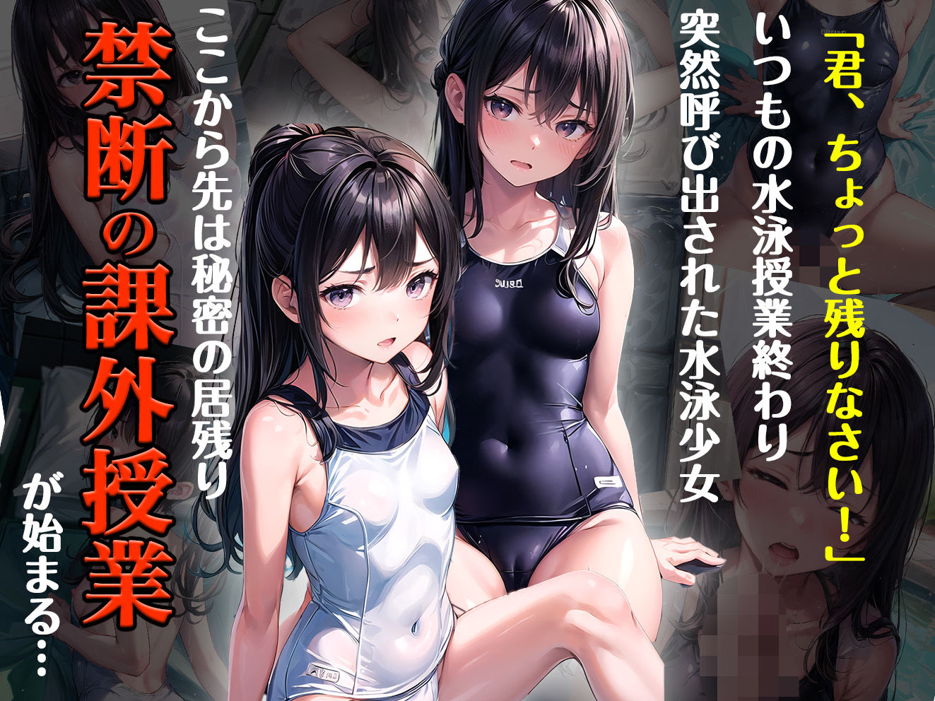 サンプル画像1:狙われたスク水少女 禁断の水泳授業(aiもみむ出版) [d_325336]