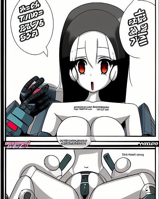 おっぱいロボット漫画用の下書き原稿データ集011（画像400枚、商用利用OK）