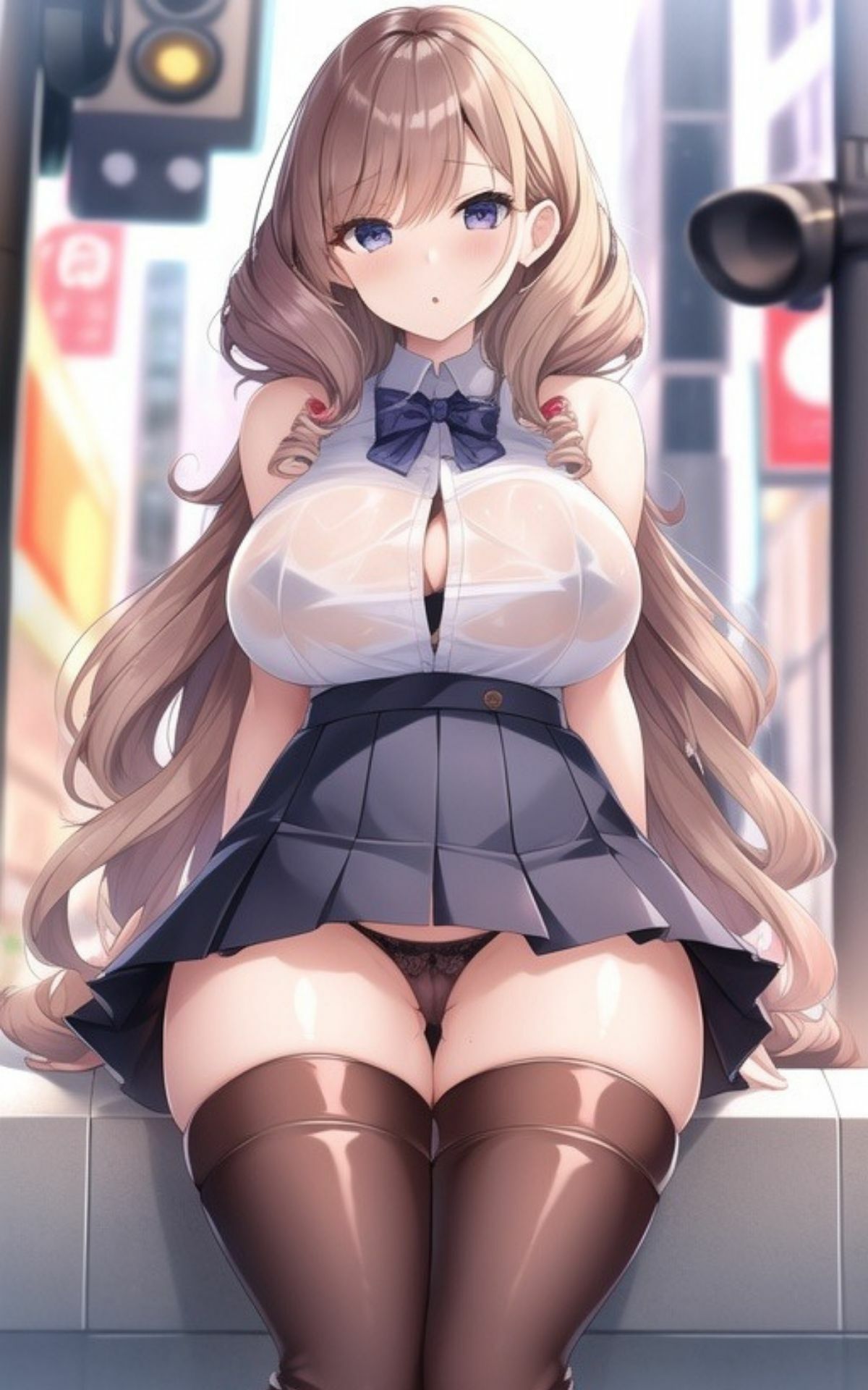 サンプル画像3:AI美女イラストvol.36淫ギャル激写(AI Girls Creation) [d_325487]