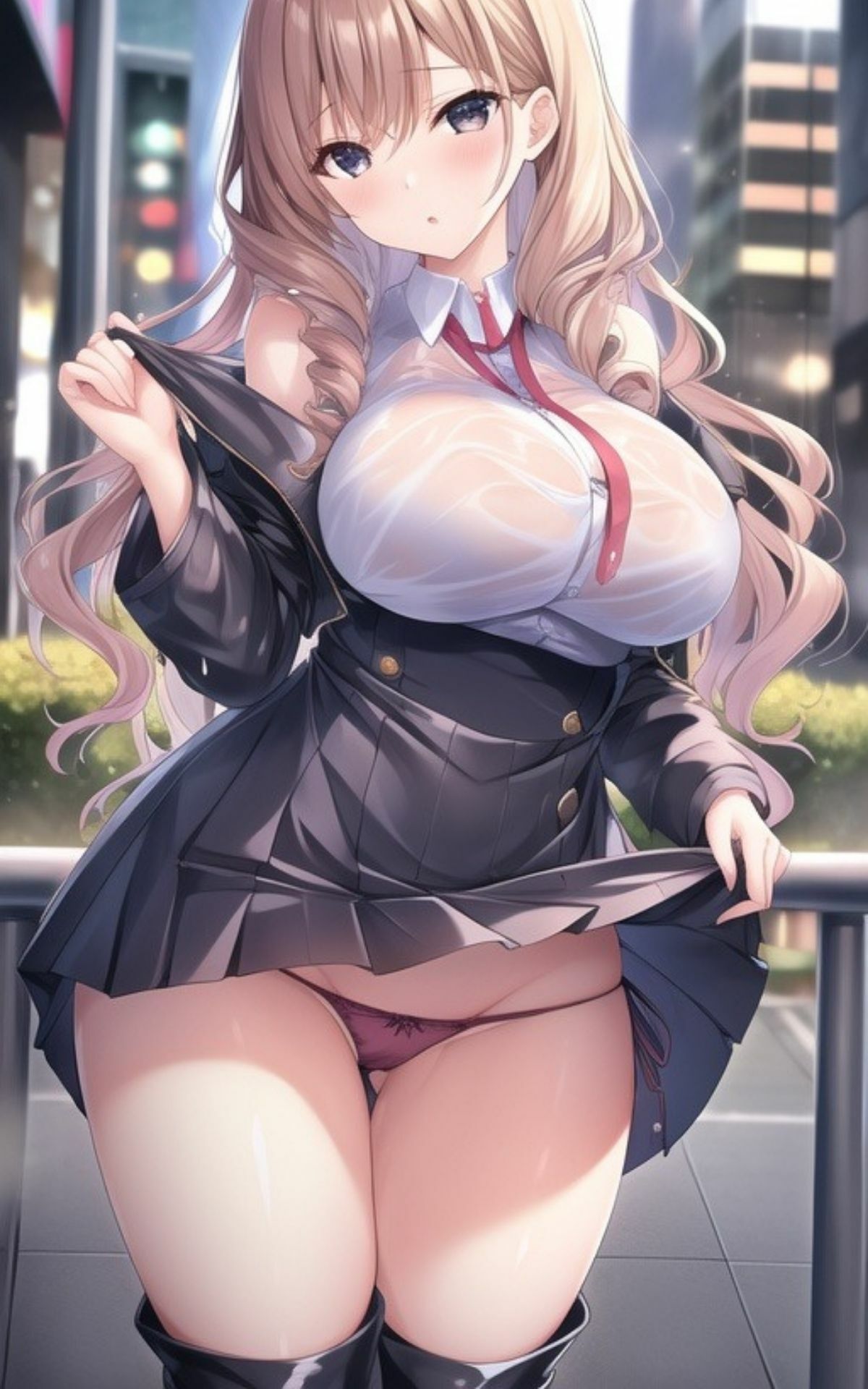 サンプル画像5:AI美女イラストvol.36淫ギャル激写(AI Girls Creation) [d_325487]