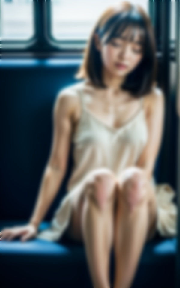 サンプル画像2:夜行バスで盗撮・・・おっさんの隣に22歳の女子大生がパンチラして眠るスペシャル(コントラスト企画) [d_325564]