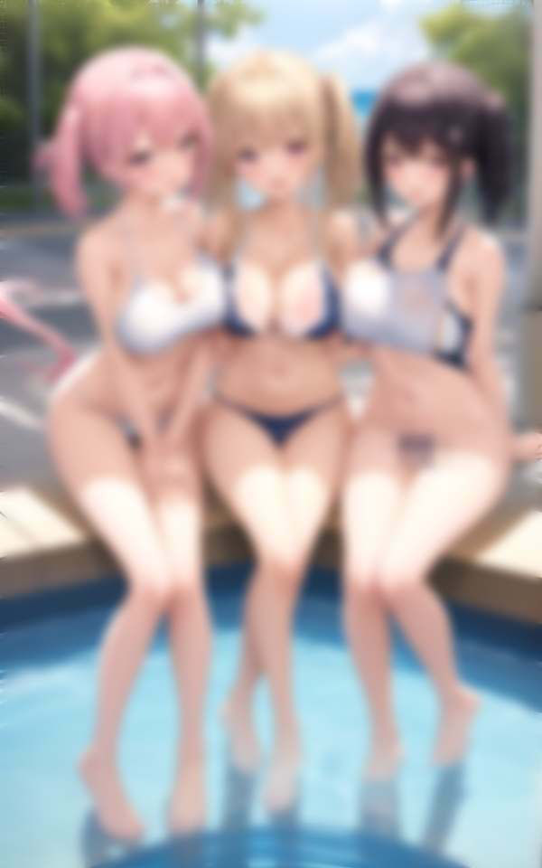 サンプル画像1:淫乱学園水泳部 スク水ずらして水中即ハメ スケスケ水着が校則(200円均一その4) [d_325590]