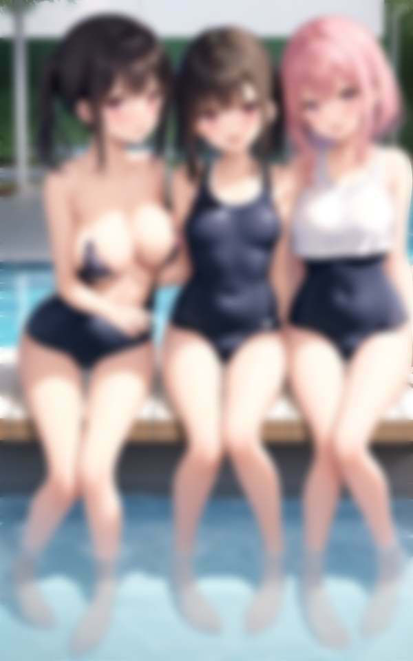 サンプル画像2:淫乱学園水泳部 スク水ずらして水中即ハメ スケスケ水着が校則(200円均一その4) [d_325590]