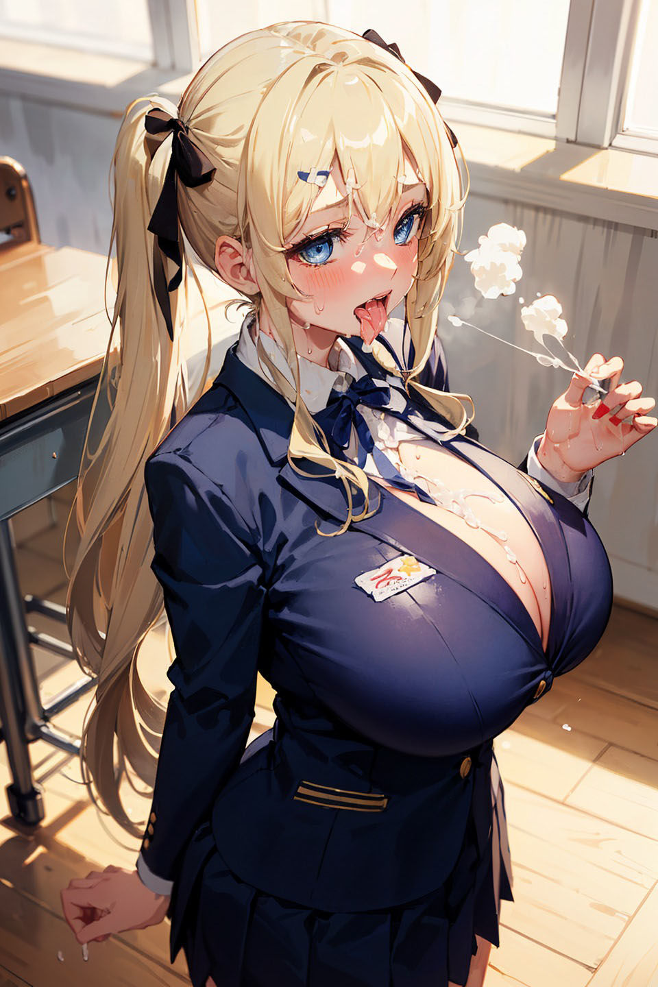 サンプル画像2:【制服特化】むちむちJKの生ハメぶっかけまとめ9(なまれもん) [d_325629]