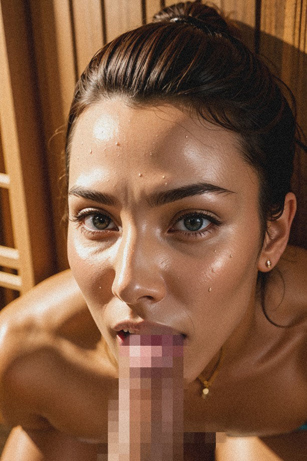 サンプル画像5:理性崩壊-混浴サウナ-(AI Library) [d_325655]