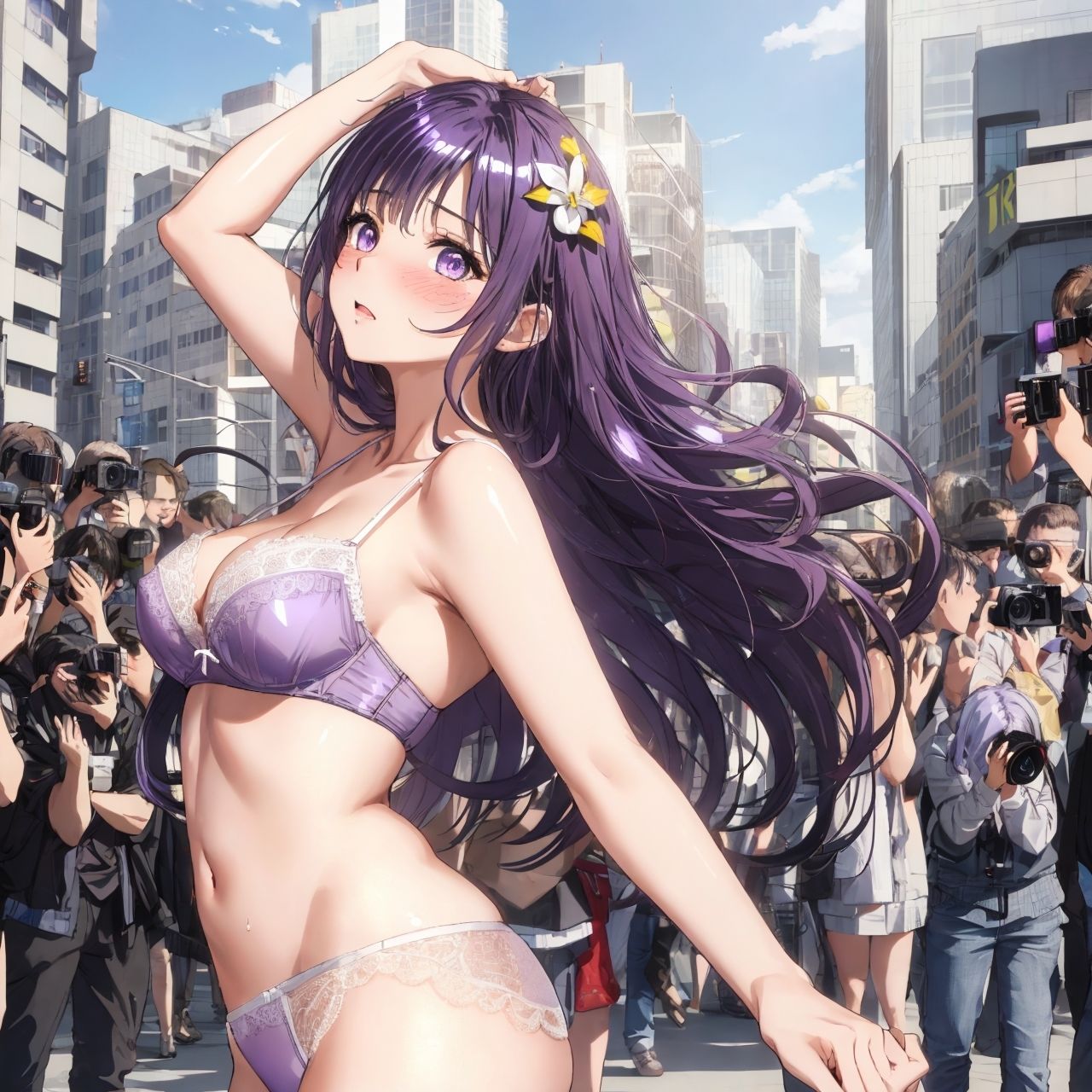 サンプル画像5:街中の強●撮影会 〜ランジェリー編〜(妄想サチュレーション) [d_325662]