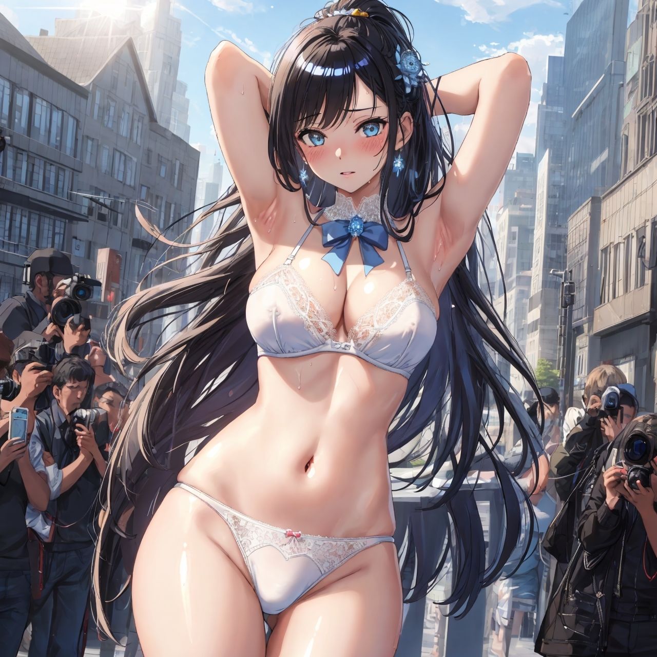 サンプル画像6:街中の強●撮影会 〜ランジェリー編〜(妄想サチュレーション) [d_325662]