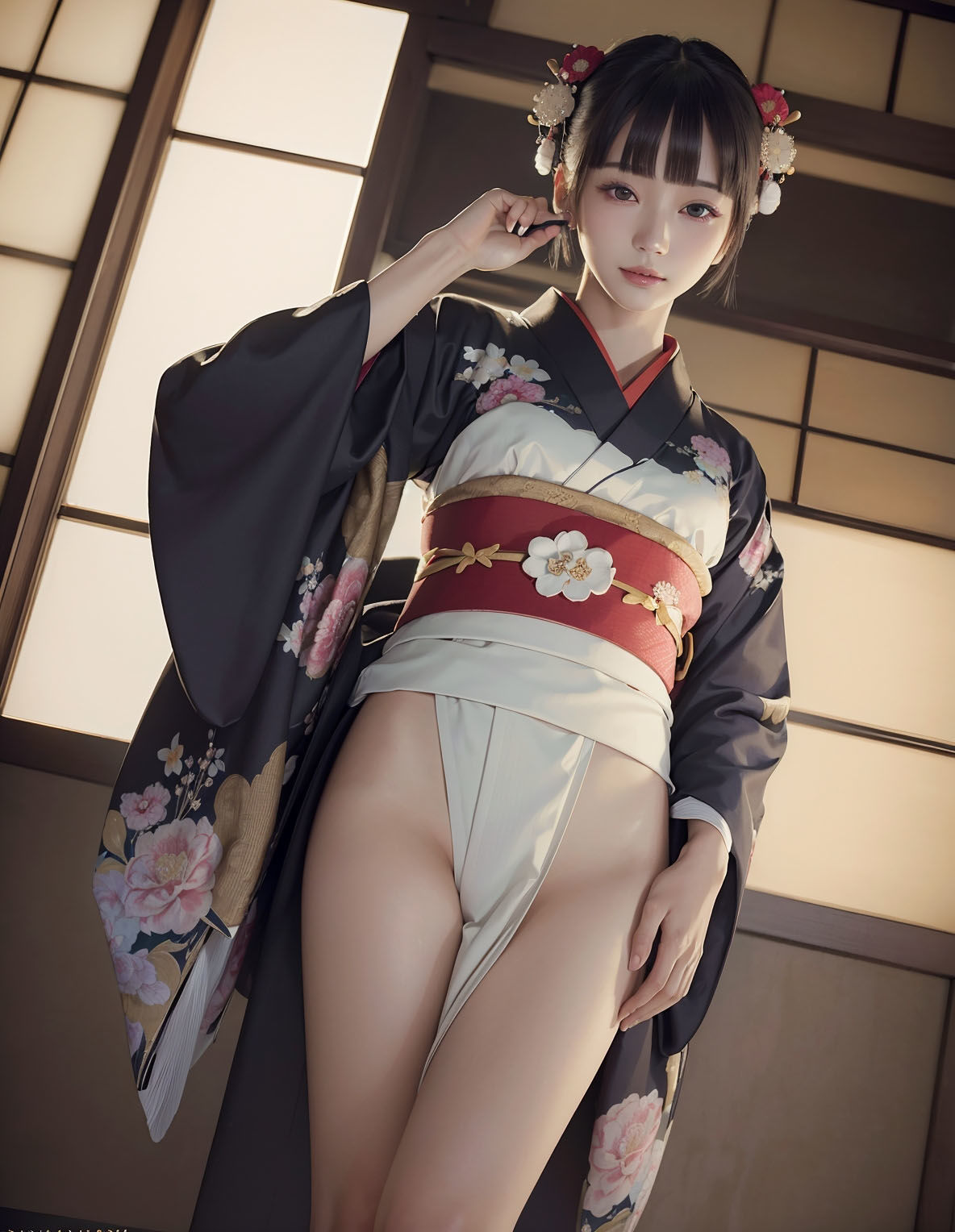 サンプル画像4:120ページ 和服美少女 AIグラビア AI写真集(え〜あい出版) [d_325690]