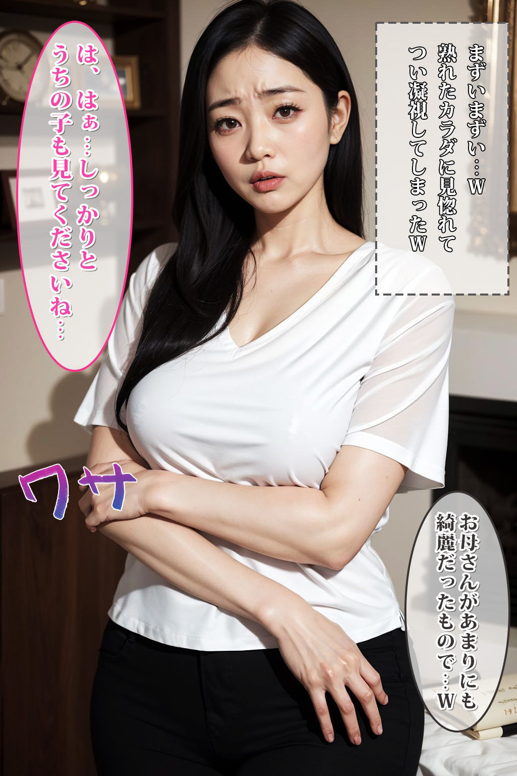 サンプル画像4:催◯家庭教師2 欲求不満なむっちり妻を催◯操作(AI研究所) [d_325805]