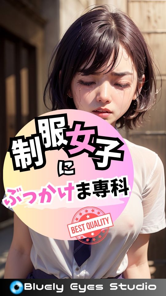 サンプル画像2:制服女子にぶっかけま専科(Bluely Eyes Studio) [d_325886]