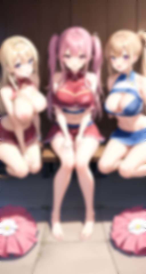 サンプル画像3:淫乱学園 チア部 練習後の汗だくムレムレボディで・・・(200円均一その3) [d_325963]