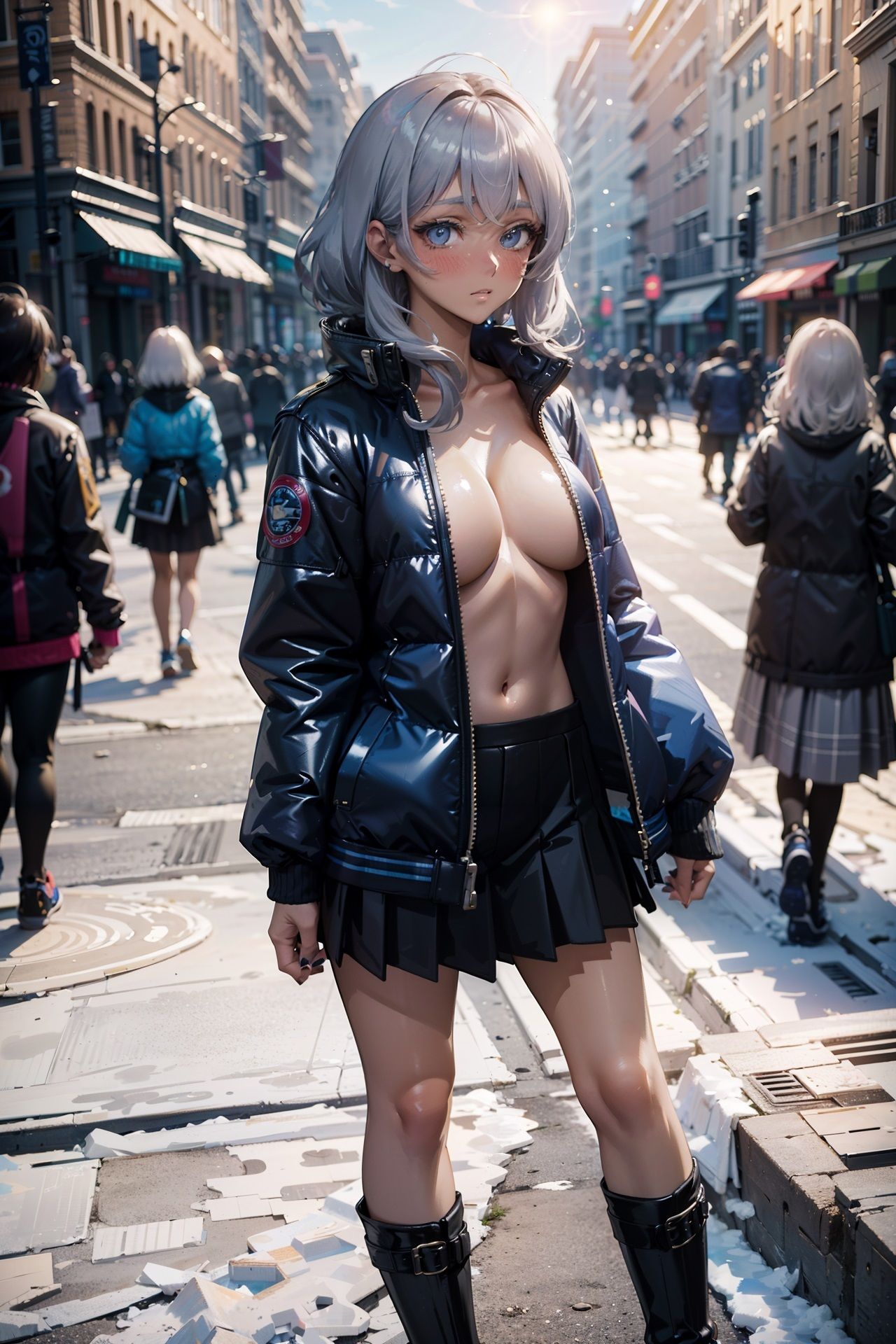 サンプル画像5:ダウンは薄着がいいんです！！(あすま屋本舗) [d_325992]