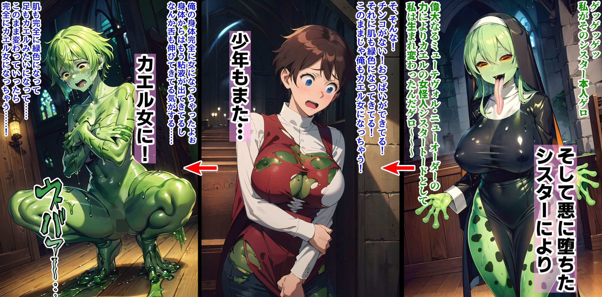 サンプル画像3:女怪人犠牲者録〜旧人類よ変異せよ〜(愛座久堂の館) [d_326270]