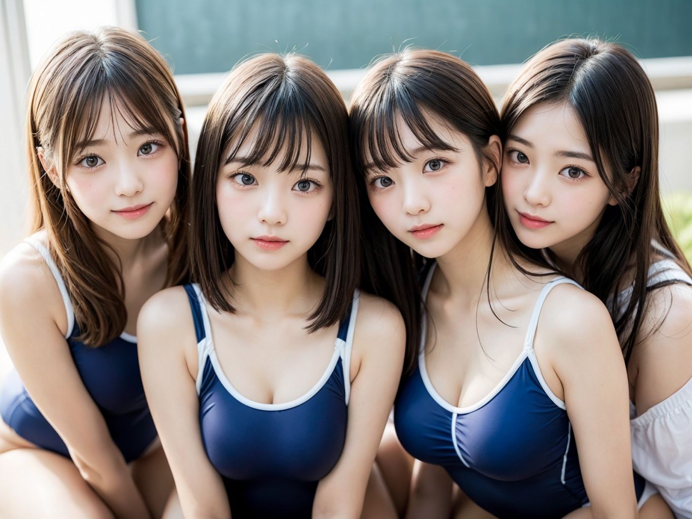 サンプル画像1:女子校生グラビア スク水ハーレム(とろとろ商会) [d_326332]