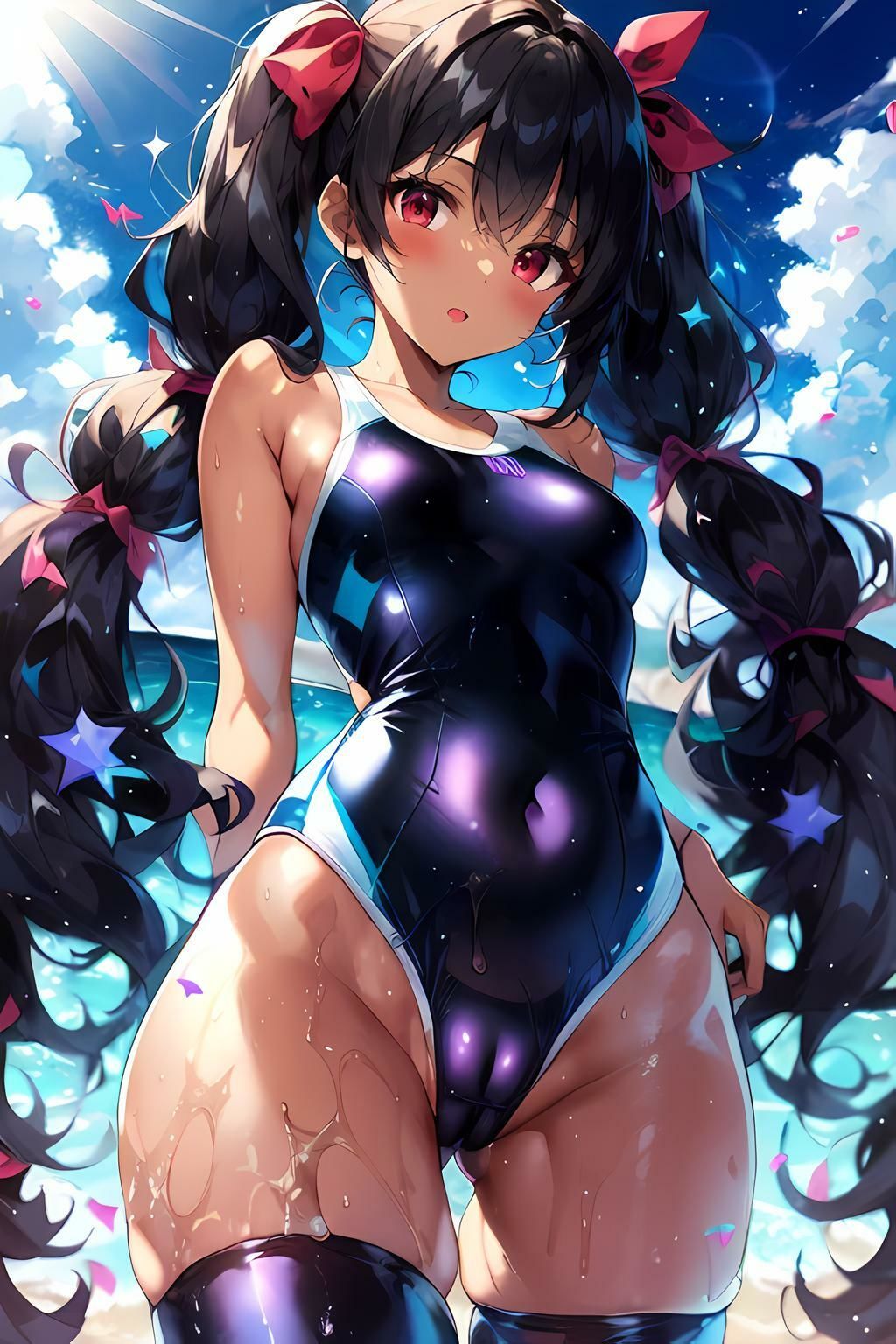 サンプル画像4:褐色娘イラスト集 Vol.2(タマナシノオオカミ) [d_326364]