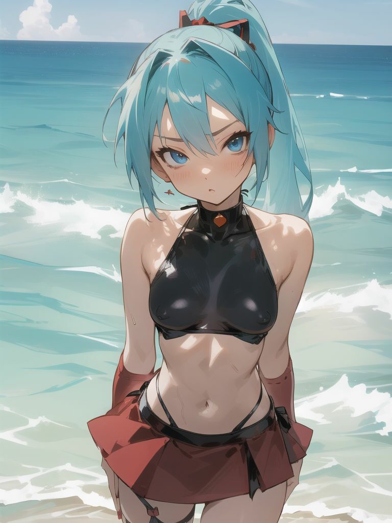 サンプル画像1:初〇ミクに色々な衣装を着てもらうイラスト集6(ぬくぬく) [d_326392]