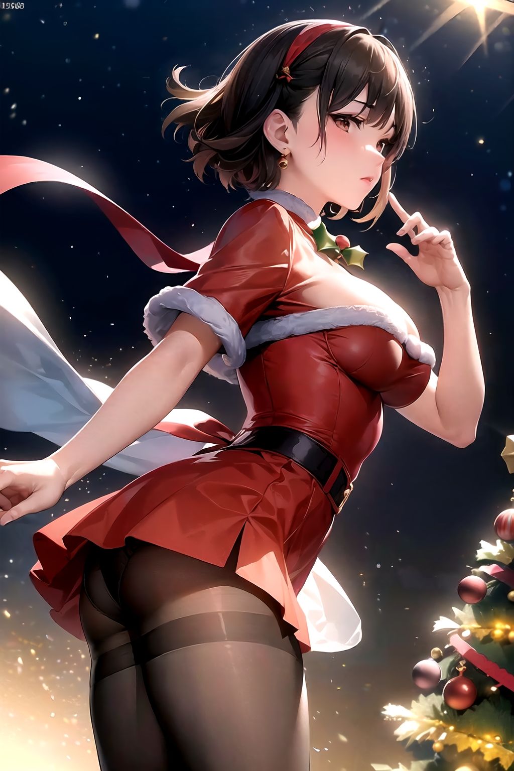 サンプル画像3:AIイラスト集 黒スト美人上司＃2(KUMAI) [d_326424]