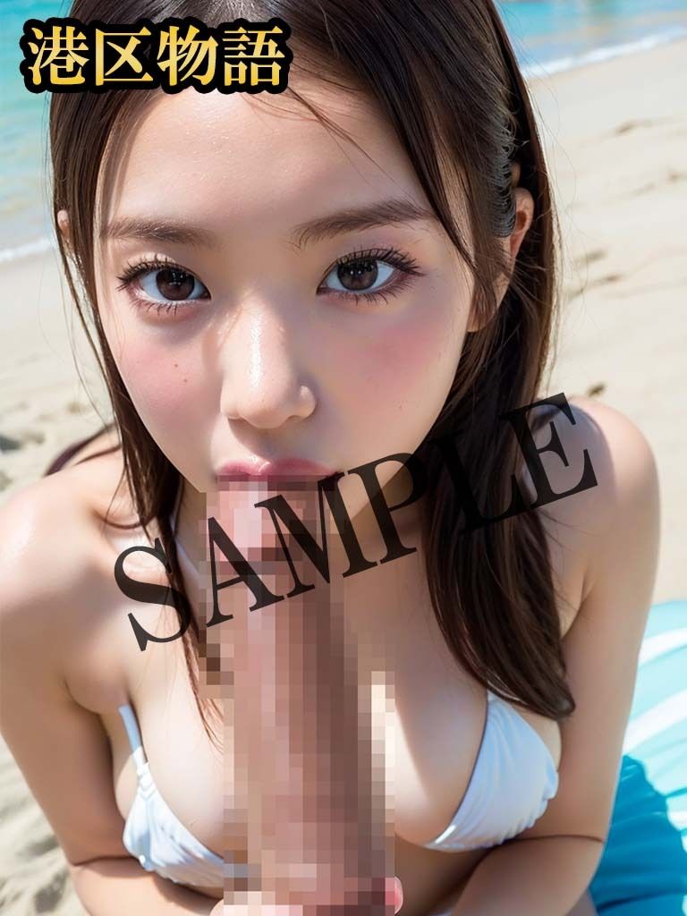 サンプル画像4:女子校生とビーチで乱交！？(港区物語) [d_326470]