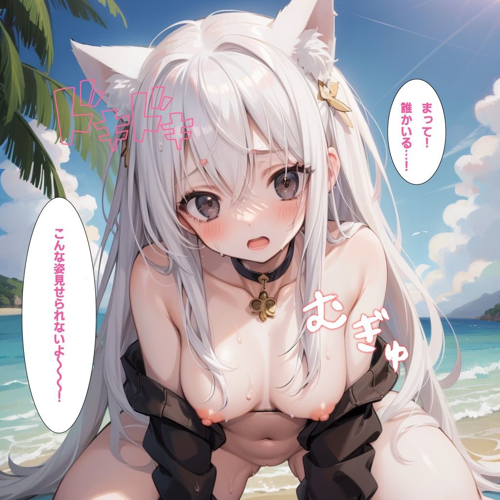 サンプル画像1:ちょっとHな銀髪女の子(くたスタジオ) [d_326548]