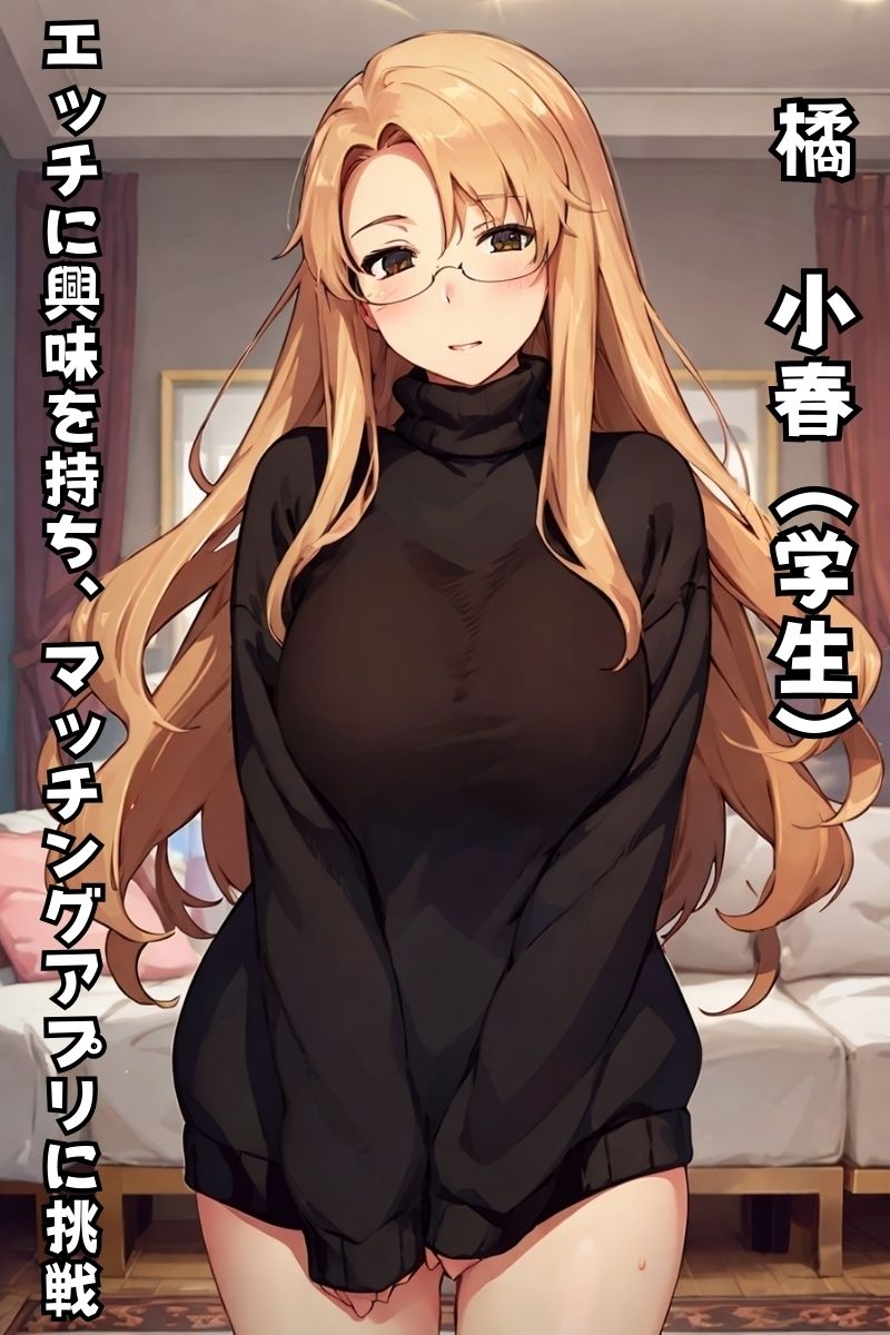 サンプル画像1:【短編画像付き小説】橘小春初めてのマッチングアプリでとんだ目に、(AIエンジニア) [d_326606]