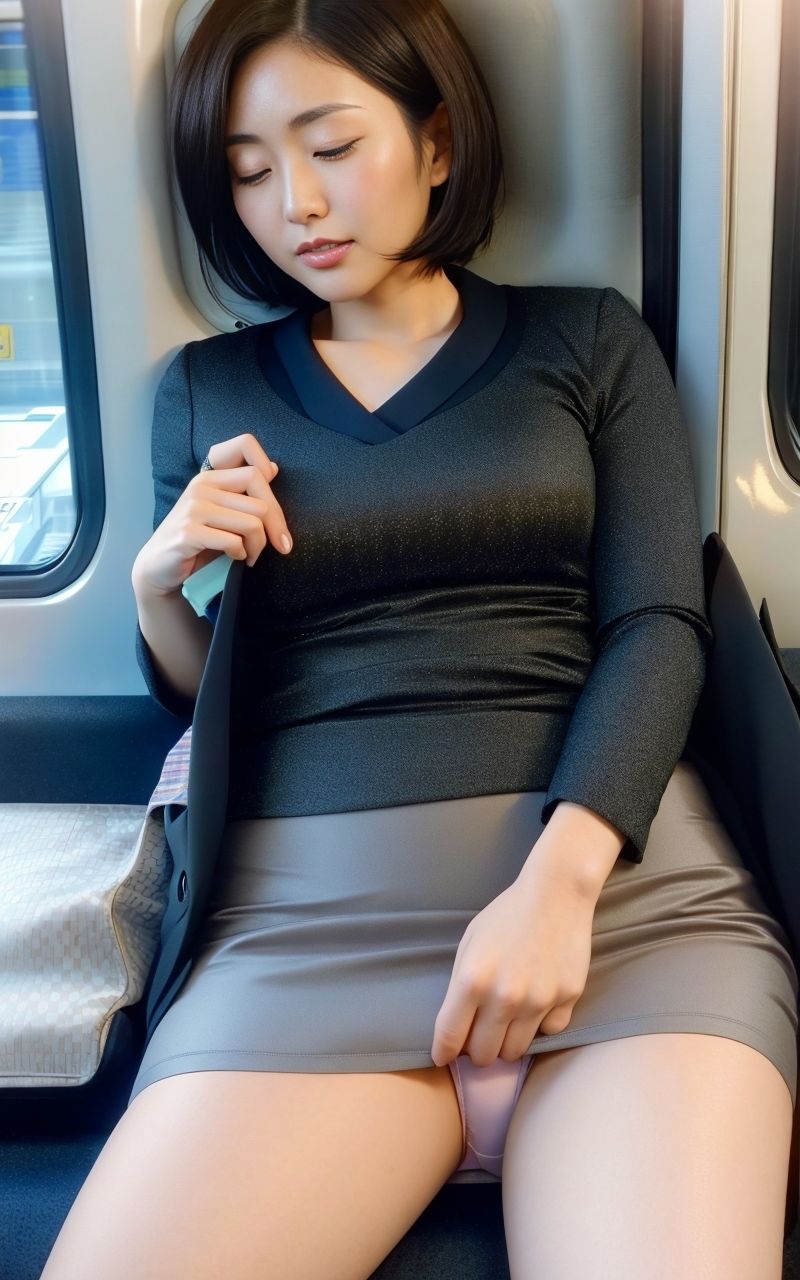 サンプル画像4:電車内パンチラ(P-AI planning) [d_326619]