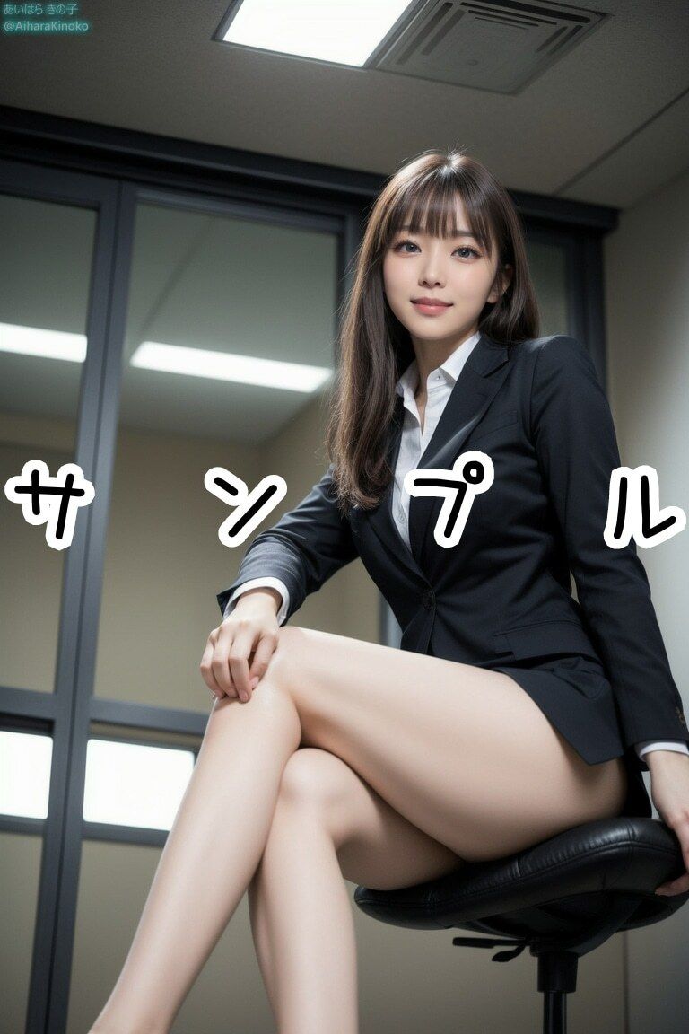 サンプル画像1:美人OLがパンスト美脚で誘惑してくるんだが【たまにパンチラ】(AiharaKinoko フェチAI愛) [d_326648]