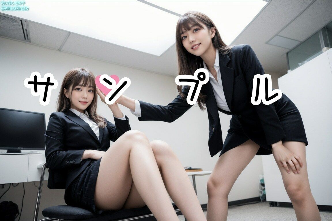 サンプル画像6:美人OLがパンスト美脚で誘惑してくるんだが【たまにパンチラ】(AiharaKinoko フェチAI愛) [d_326648]